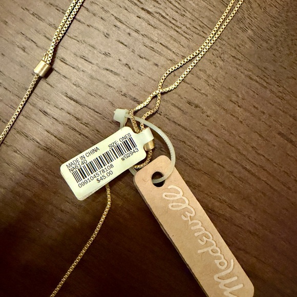 Madewell Gold and Cream Fringe Necklace - Picture 2 of 2